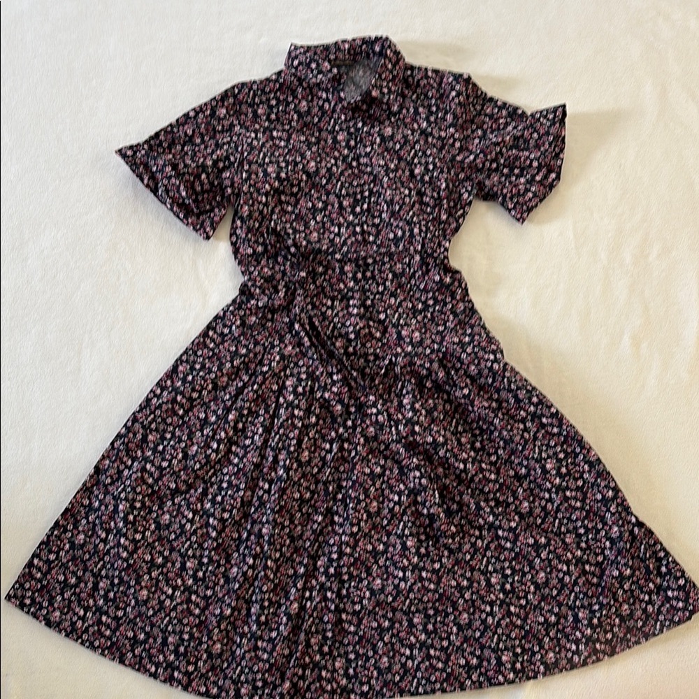 Brooks Brothers Navy Floral Blouse